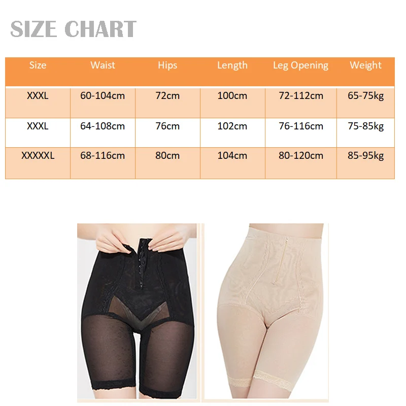 

Sexy High Waist Plus Size Body Shaper Panties Slimming Belly Weight Loss Reducing Waist Cincher Push Up Shape Underwear Shorts