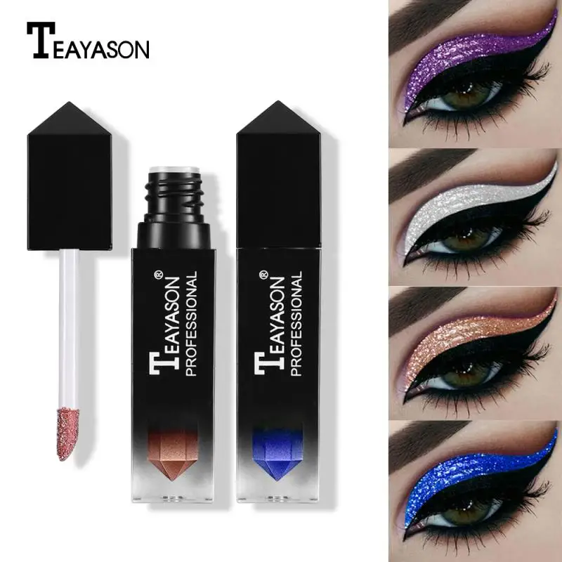 

Diamond Liquid Eye Shadow Color Shiny Water Eye Shadow Pearl Eye Shadow Waterproof Anti-sweat Long Lasting Eye Makeup TSLM1