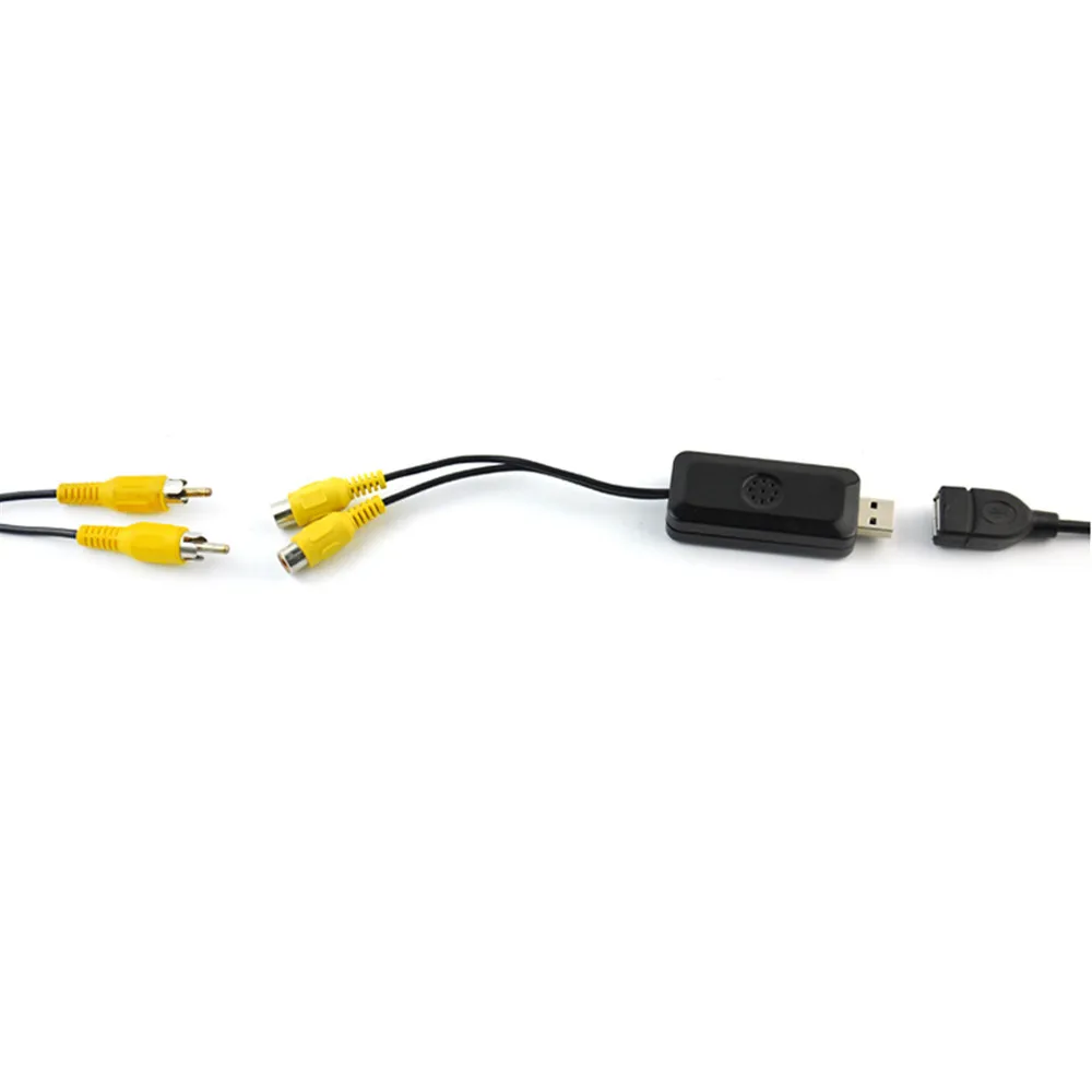 USB на RCA адаптер для видеовыхода подголовника внешний преобразователь интерфейса