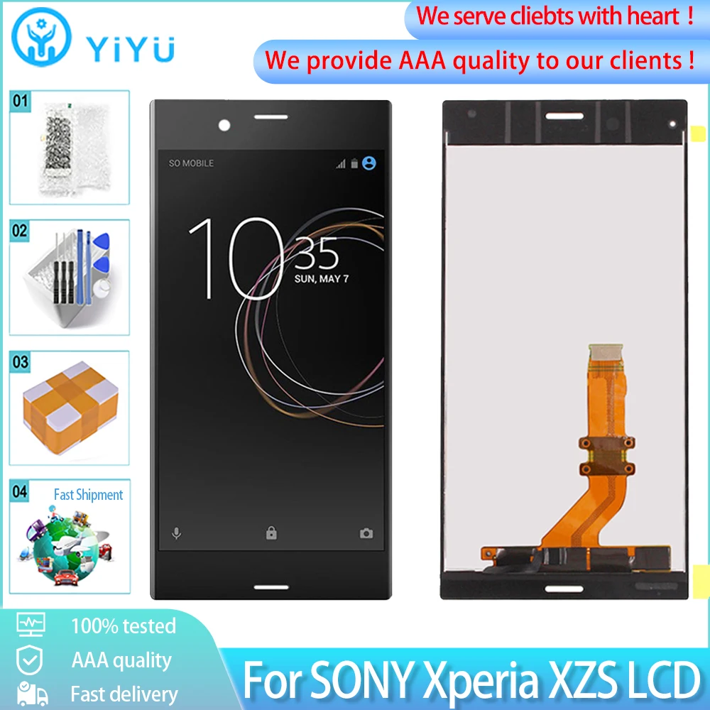 5 2 &quotОригинальный ЖК дигитайзер для Sony Xperia XZS G8232 G8231 дисплей с сенсорным экраном в