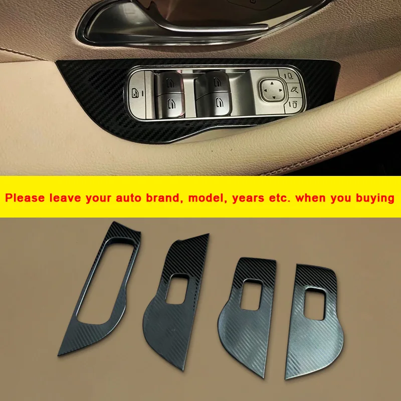 

Крышка стеклопереключателя из углеродного волокна для Mercedes-Benz GLE GLE53 AMG GLE63 S AMG 2020-2021, автомобильные аксессуары для автомобилей