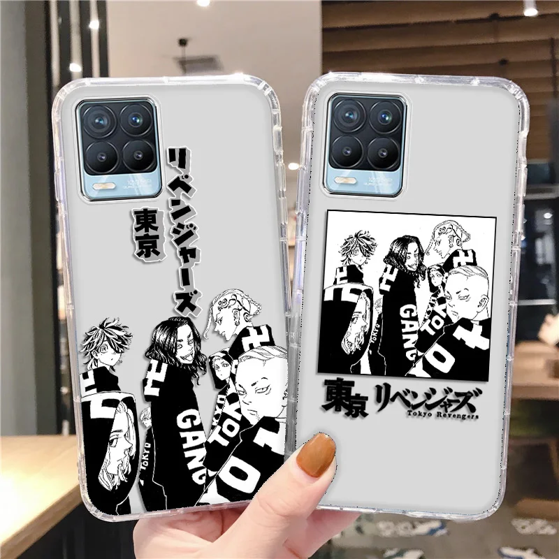 Tokyo Revengers Realme 8 Case For Realme 9i 9 Pro Plus C21Y C25Y 8i 7i 5S 5i 6i 6 Case Anime OPPO Find X3 Lite Reno 4 5 5K Cover