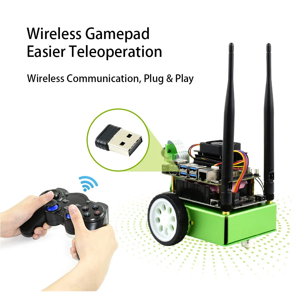 Дополнения для Jetson Nano сборки JetBot AI Smart Robot Kit поставляется с 8MP 160 ° FOV Camera Module