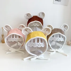 Baby Ear Cap Cartoon Autumn Winter Warm Unisex Clothing Accessory Baby Kids Cute Hats