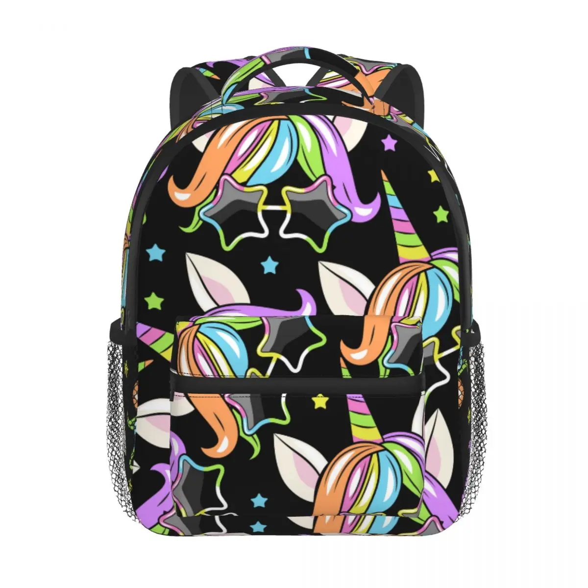 2022 Children Backpack Toddler Kids School Bag Colorful Unicorn Head Kindergarten Bag for Girl Boys