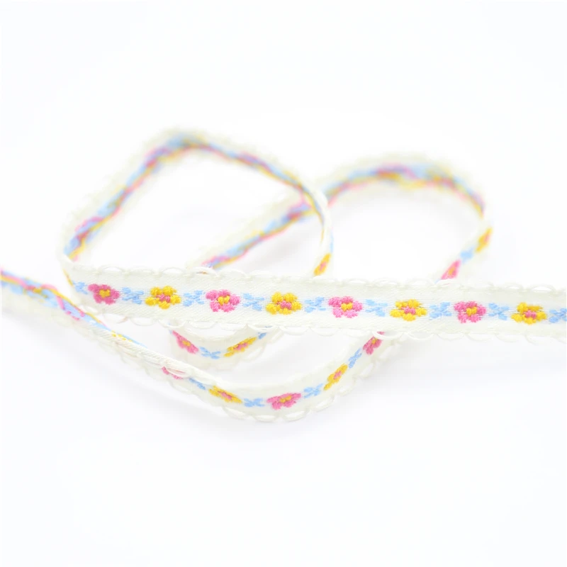 1Yards/Lot Lace Ribbon Tape 12MM Quality Trim DIY Embroidered For Sewing Decoration | Дом и сад