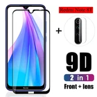 Защитное стекло 2 в 1 для Xiaomi Redmi Note 7, 8 pro, 8T, 9S, защита экрана камеры