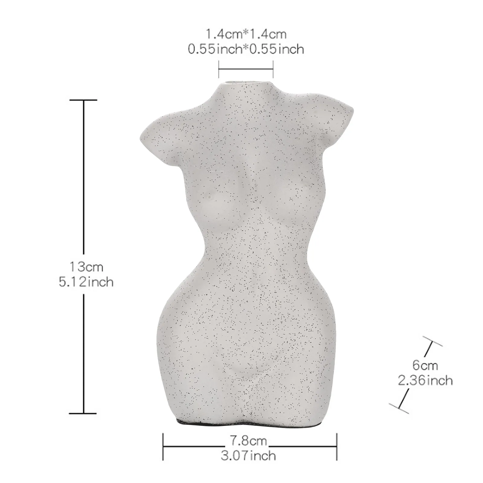 

Body Art Design Flower Vase Nude Women Sculpture Pot Creative Vase Living Room Desk Decor Household Accessories