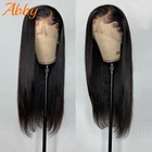 Эбби прямые парики на шнурке для женщин монгольские прямые 13x4 на шнурке натуральные волосы предварительно выщипанные 4x4 парики на шнурке