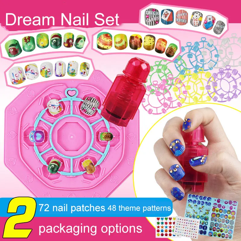 Набор многоразовых игрушек для маникюра сделай сам девочек макияж детский