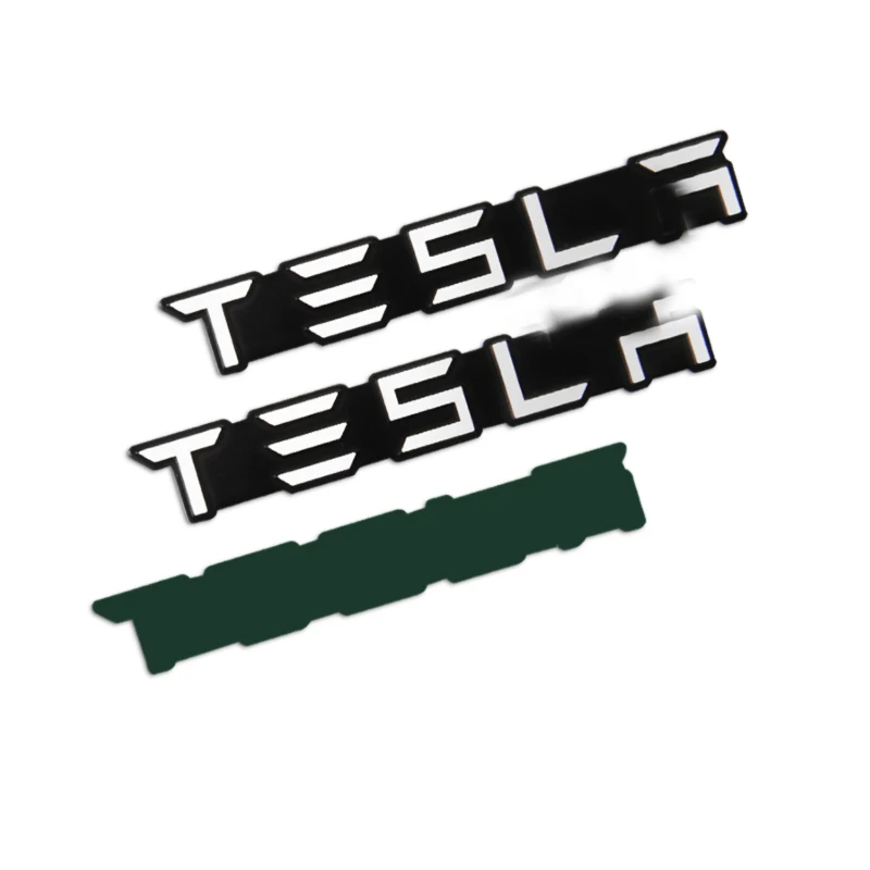 Модификация 4 шт. из алюминиевого сплава для логотипа Тесла аудио декоративные
