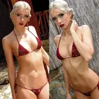 13 цветов ручной вязки микро купальники женские экстремальные мини сексуальные бикини набор бикини для загара