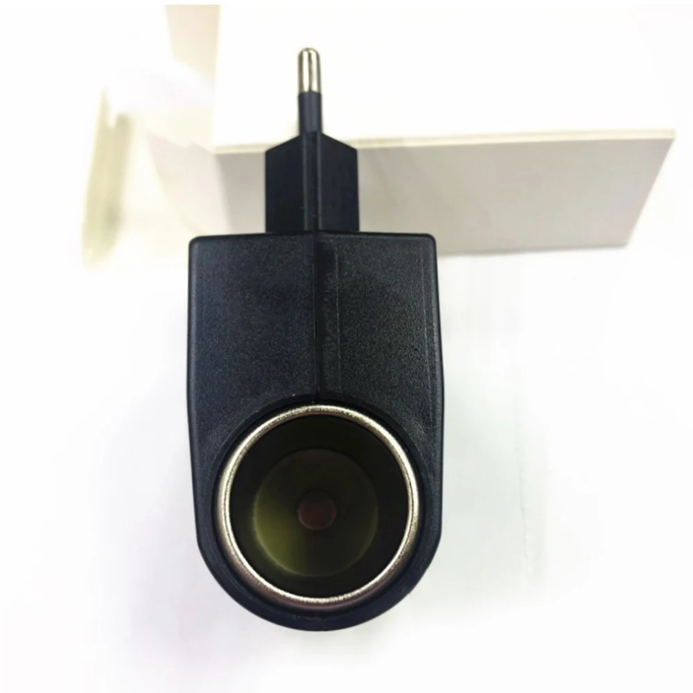 1 шт. EU AC 220V To DC 12V автомобильный прикуриватель адаптер питания черный конвертер
