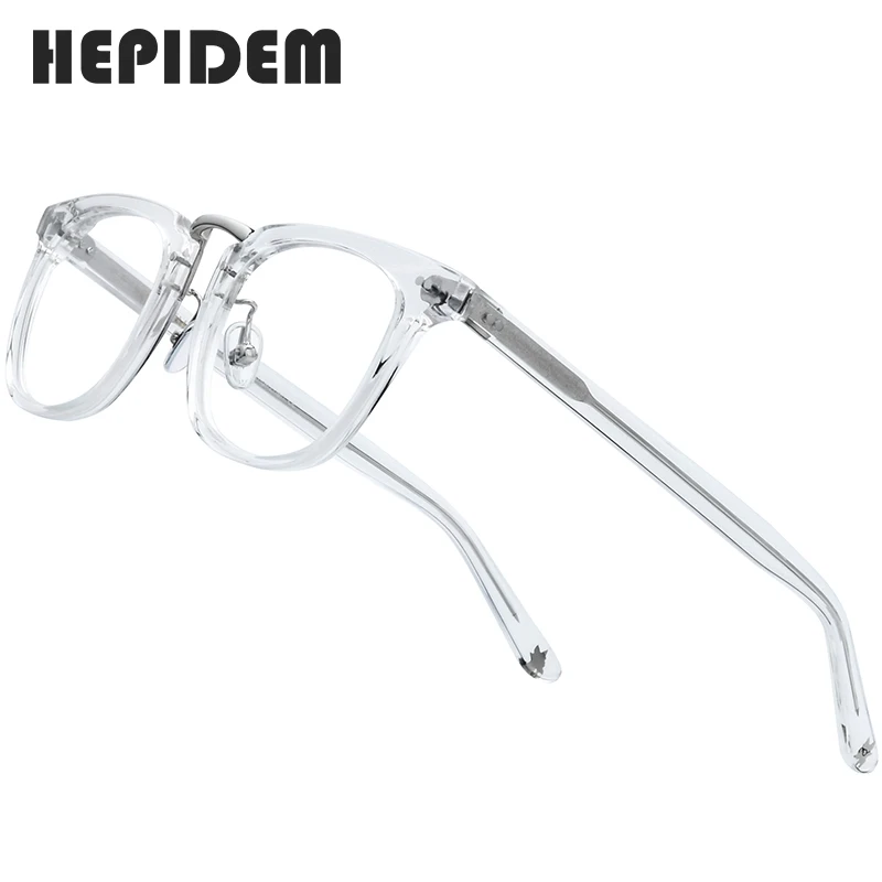 

HEPIDEM Acetate Optical Eye Glasses Frames for Men Retro Vintage Square Eyeglass Nerd Women Prescription Spectacle Eyewear 9126
