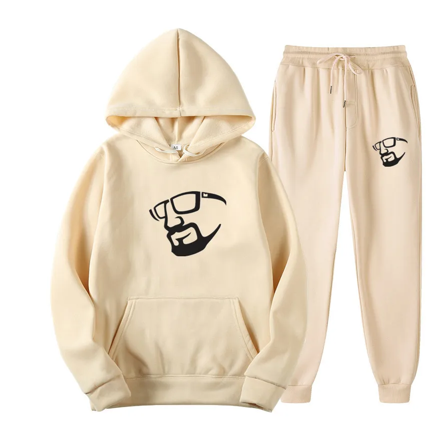 

New brand men's fall/winter clothing suit casual sportswear 2-piece hoodie + pants men's suit sports suit streetwear S-3XL