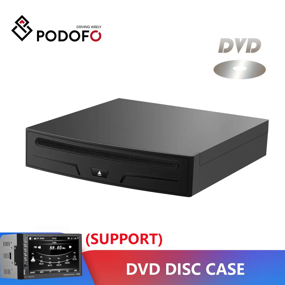 Podofo DVD диск чехол для автомобиля Радио мультимедийный плеер |