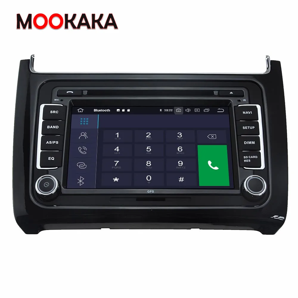 Автомобильный радиоприемник Carplay Android 10 0 4 + 64 ГБ для Volkswagen Polo 2015 2016 2017 сенсорный