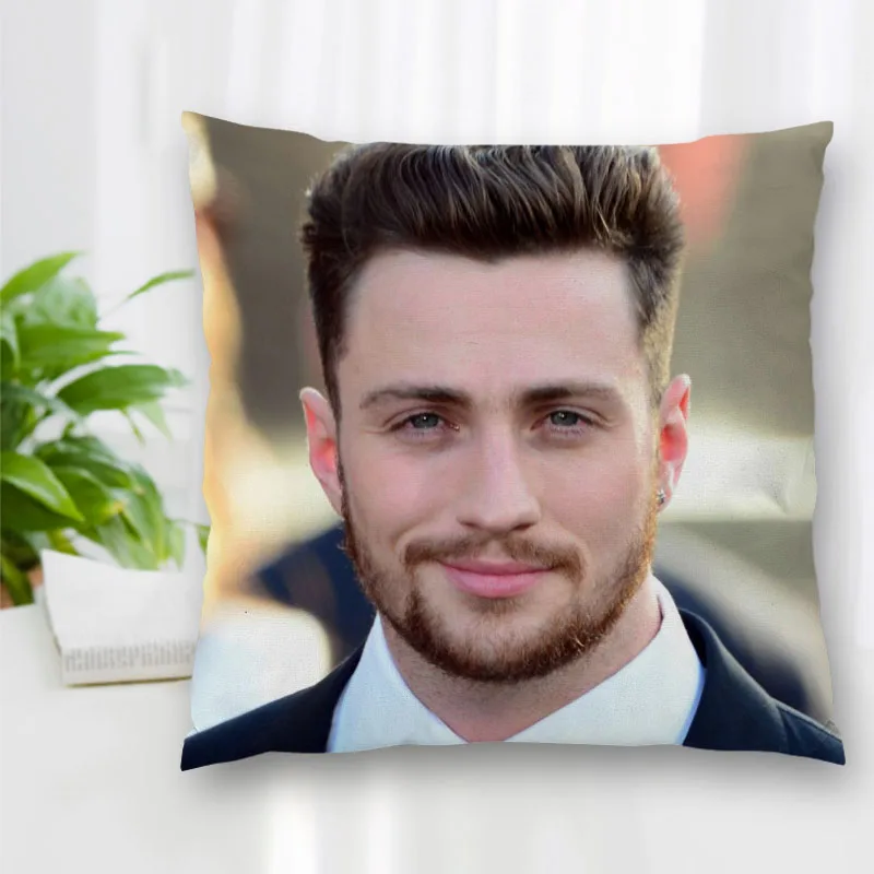Наволочка с молнией Custom Aaron Taylor-Johnson для дома, офиса, декоративная подушка на диван.