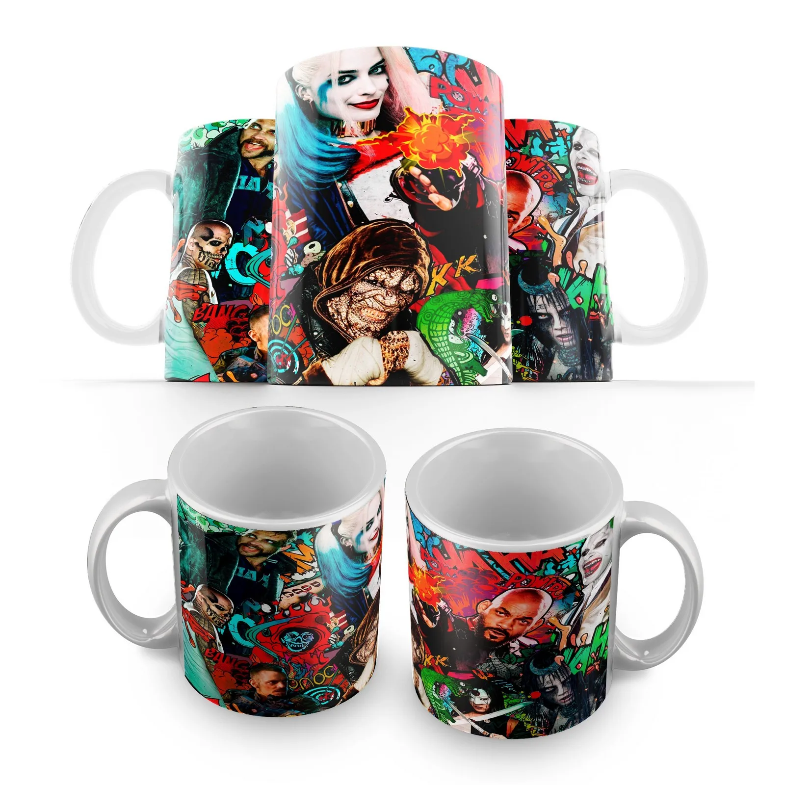 Кружка: отряд самоубийц (дс бэтмен харли квин джокер дэдшот) -3 | Дом и сад
