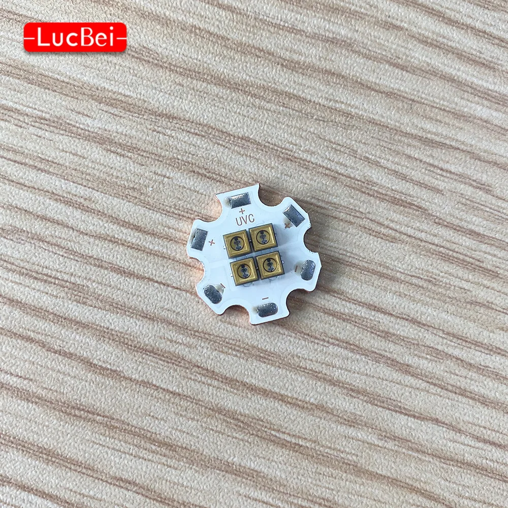 Высокая Мощность 4 Вт глубокий UVC светодиодный бусины с 20 мм Медь PCB 265nm 275nm