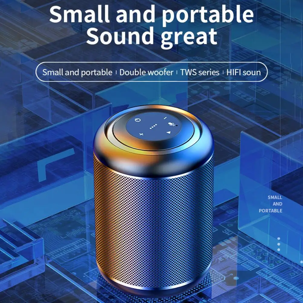 V8 Bluetooth Speaker High-fidelity with TF Card Slot Portable Mini Wireless Subwoofer Loudspeaker for Home |