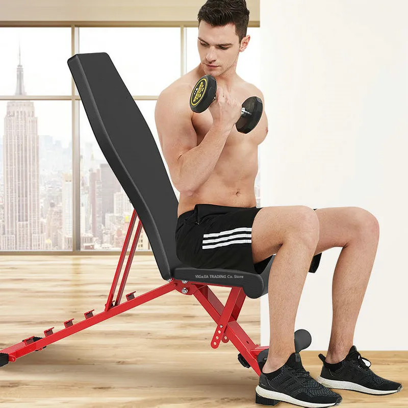 Многофункциональная складная доска для мышц брюшного пресса табурет гантелей