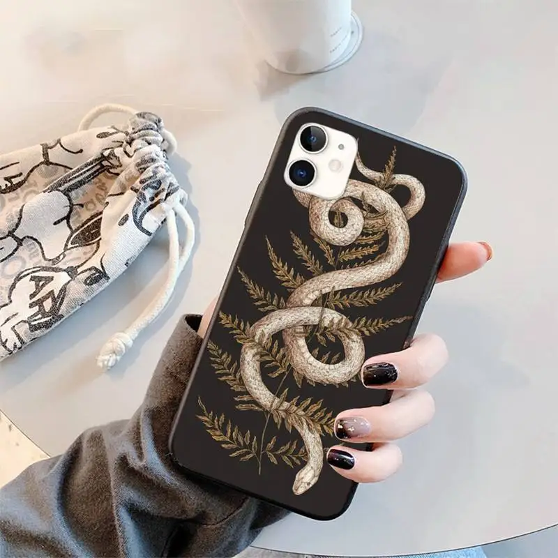 

Hand Snake Flower Snake Phone Case for iPhone 11 12 mini pro XS MAX 8 7 6 6S Plus X 5S SE 2020 XR