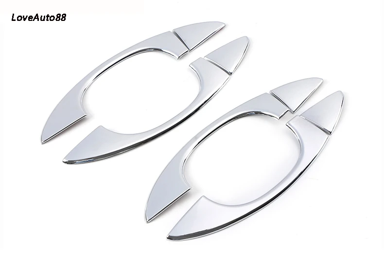 Door Handle 8Pcs Автомобильный ABS Хромированная ручка Защитная Крышка Дверные ручки Внешний чаши Накладка для Volkswagen VW T-Roc T ROC автомобильные аксессуары - Цвет: Door Handle 8Pcs