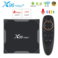 x96 max plus smart tv box android 9 4gb 64gb 2 4g 5g dual wifi bt4 0 x96max media player google set top box pk h96 android tvbox