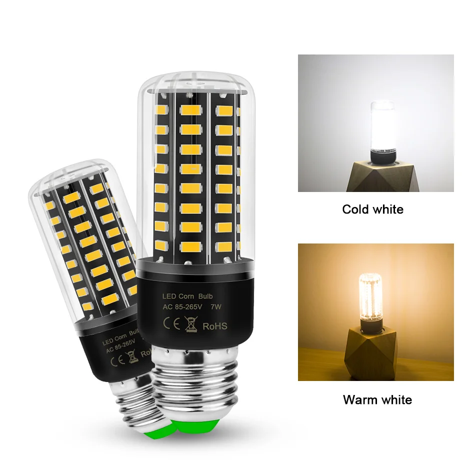 

Светодиодсветодиодный лампы-кукуруза 2 шт., E27, 5736 SMD, 110 В, 220 В