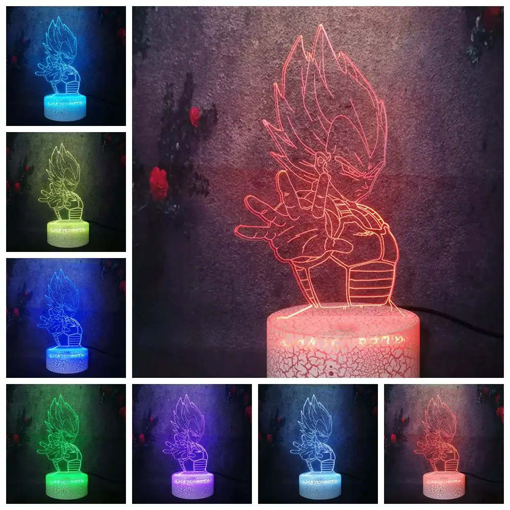 Лидер продаж японские фанаты аниме подарок Декор ночник Жемчуг дракона 2: Saiyan Saga