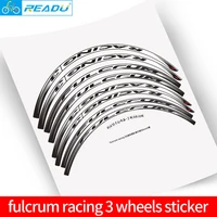 racing 3 road bike wheel set sticker bicycle r3 rim decals