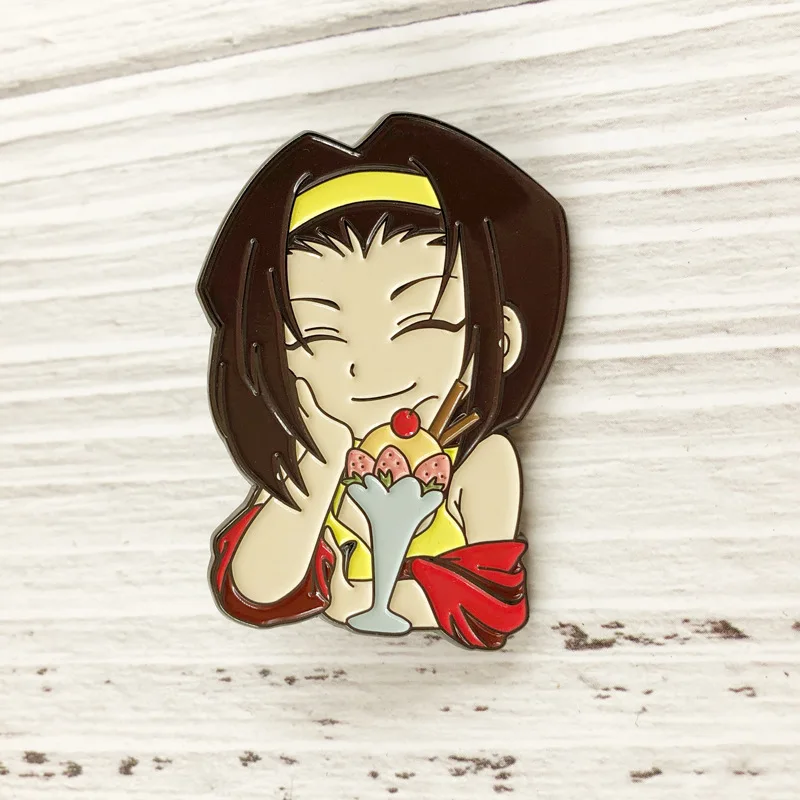 Заколки Cowboy Bebop японская аниме фигурка Спайк Шпигель Faye в форме Святого Валентина