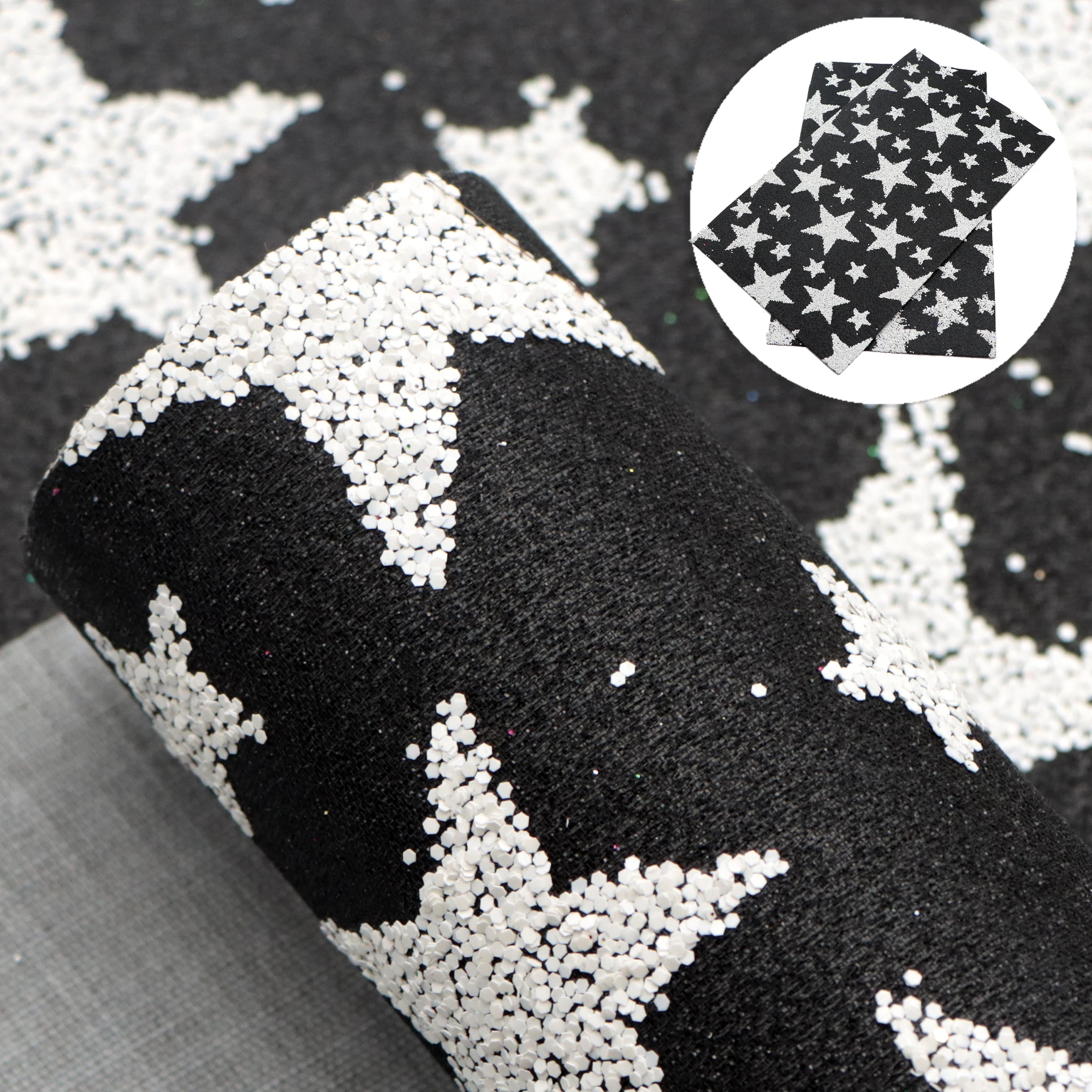 

20*33cm Starfish Glitter Faux Leather Fabric Sheets ,DIY Handmade Materials For Making Handmade Earrings Bows,1Yc14144