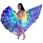 Детский светодиодный плащ для танцев, светящийся, крыло бабочки, танец живота, карнавал, FPing