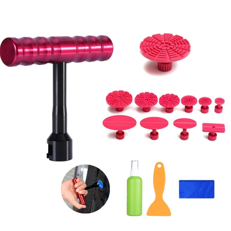 

T shape Dent Puller Car Auto Body Repair Tool Kits with 10pc Tabs