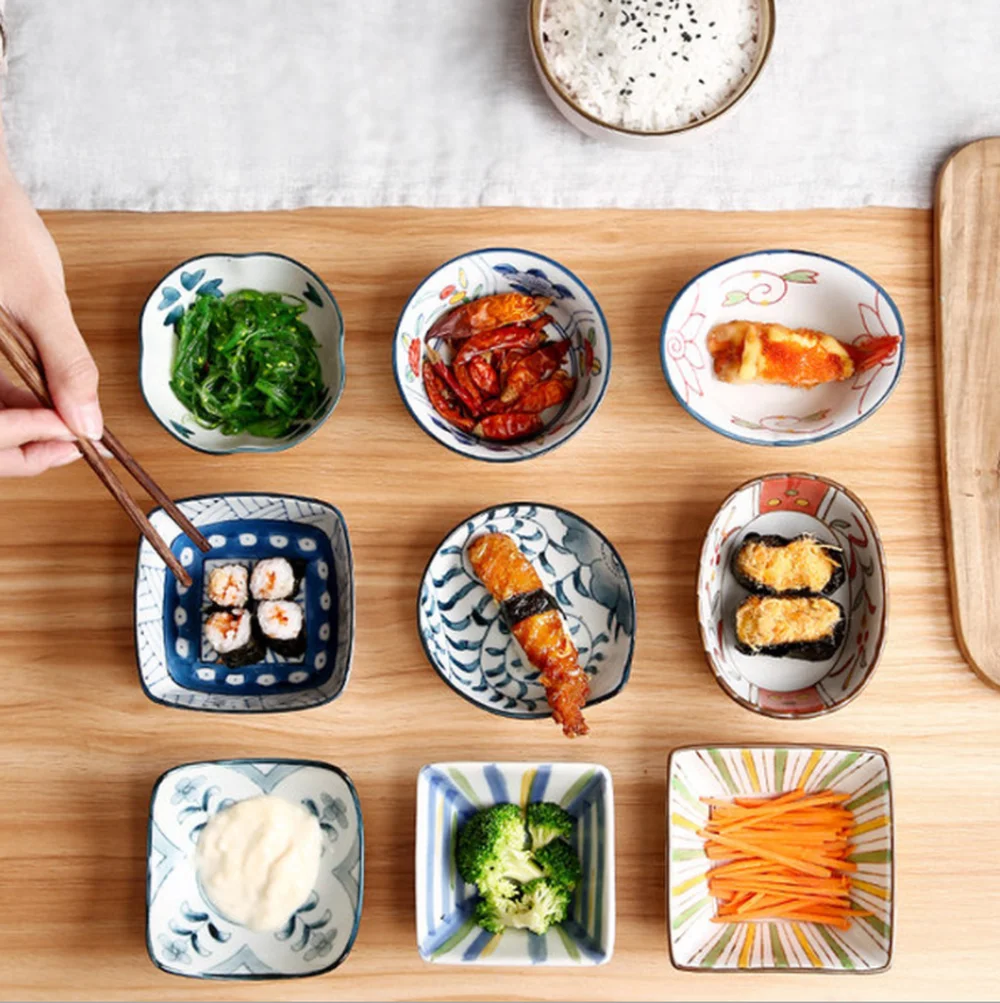 9 шт. японская посуда креативная домашняя керамическая миска горячий горшок соус