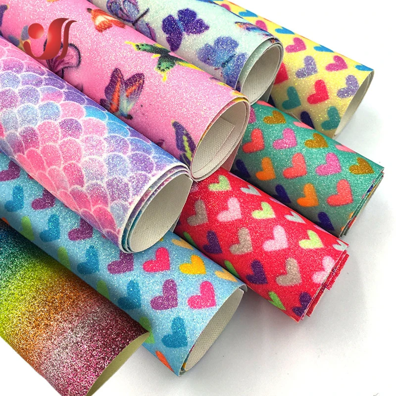 Разноцветная ткань из синтетической кожи блестящая искусственная сделай сам для