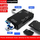 Устройство для чтения SD-карт, USB C устройство чтения карт памяти 3 в 1, USB 2,0, TFMirco-SD, смарт-устройство чтения карт памяти Type C OTG, адаптер кардридера