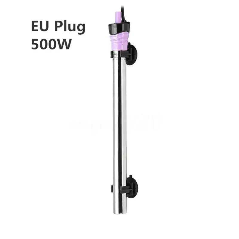 EU 220v 500w Вилка стандарта ЕС/США 50/100/200/300/500W аквариума погружной водонагреватель постоянного Температура нагревательный стержень аквариума обогреватель - Цвет: EU 220v 500w