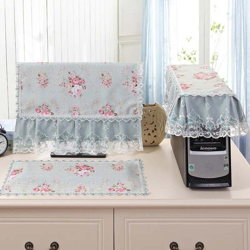 

Чехол для настольного компьютера, пылезащитная крышка, крышка из трех частей для интернет-знаменитостей, тканевая защита для экрана, монито...