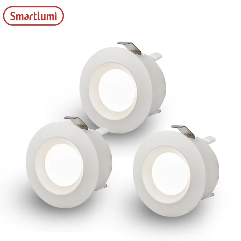 Светодиодный точечный светильник Smartlumi 3 шт./лот 220 В с регулируемой яркостью для