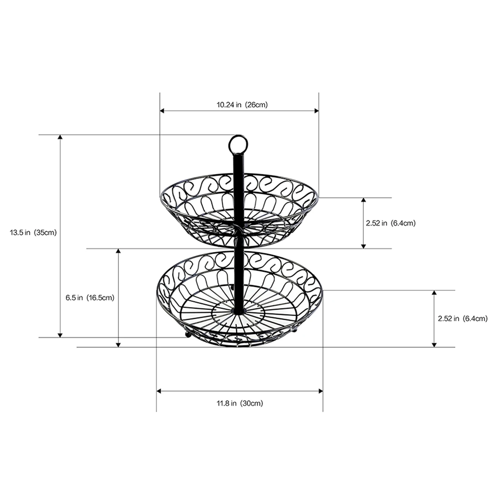 

European-style double-layer fruit basket creative home daily storage organizer drain basket bathroom kitchen accessories