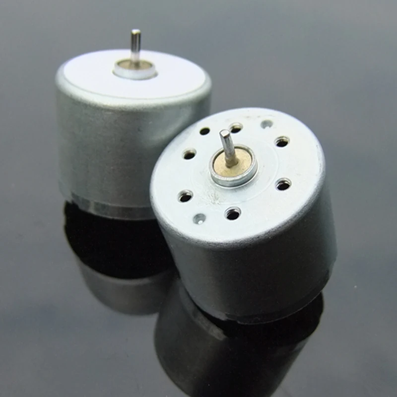 Микро мини электрический двигатель 310 DC 6V-12V 9V 3000 об/мин 24 мм круглый слайд вал