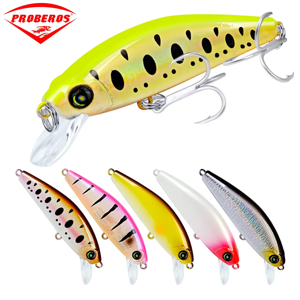 1PC Fishing Lures Minnow 3.15&quot-8cm/0.39oz-11g Bait with 6# Hooks Painted Tackle 12 Colors | Спорт и развлечения