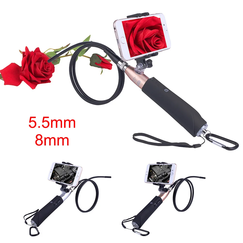 

LED Light Waterproof 5.5/8mm Lens Endoscope Inspection Camera For Android Phone