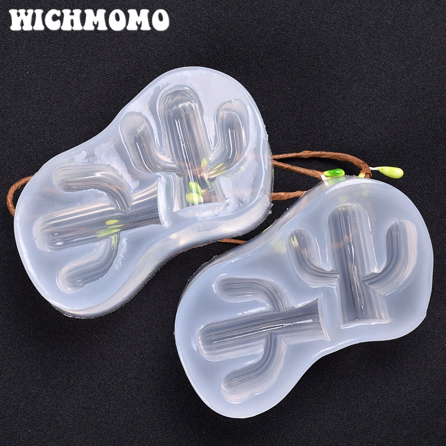 

2021 1PCS Cacti Charms Pendant Craft DIY UV Resin Liquid Silicone Molds for Earring Necklace Decorations Making Jewelry
