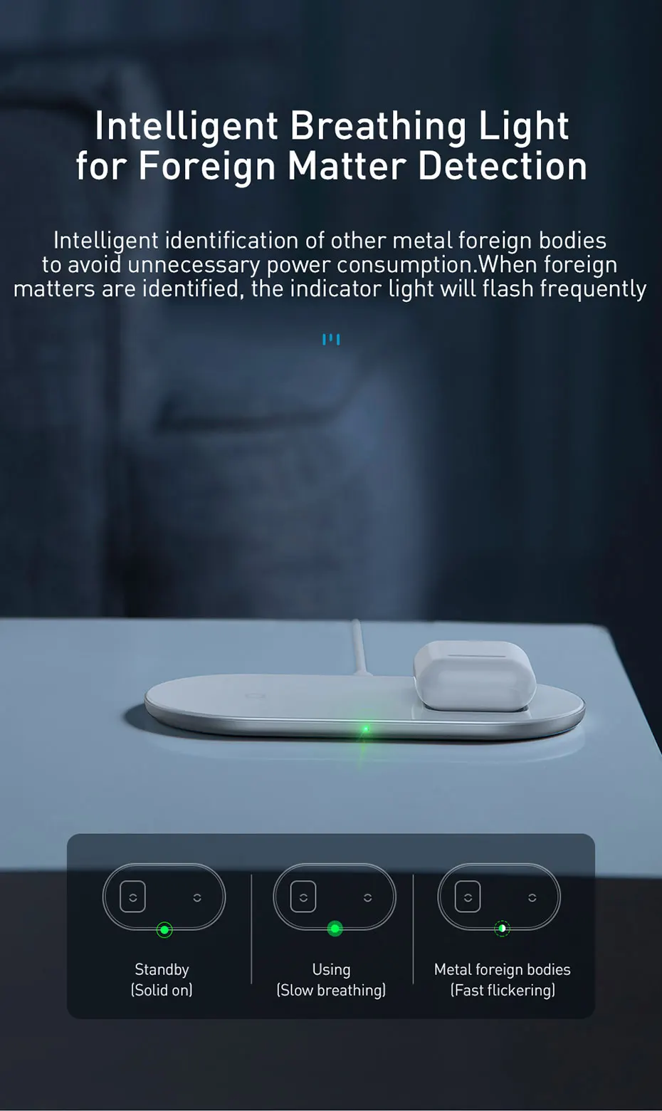 Беспроводное зарядное устройство Baseus Qi для Airpods iPhone 11 Pro Max Xs X Dual 15 Вт быстрая Беспроводная зарядка для samsung индукционное зарядное устройство