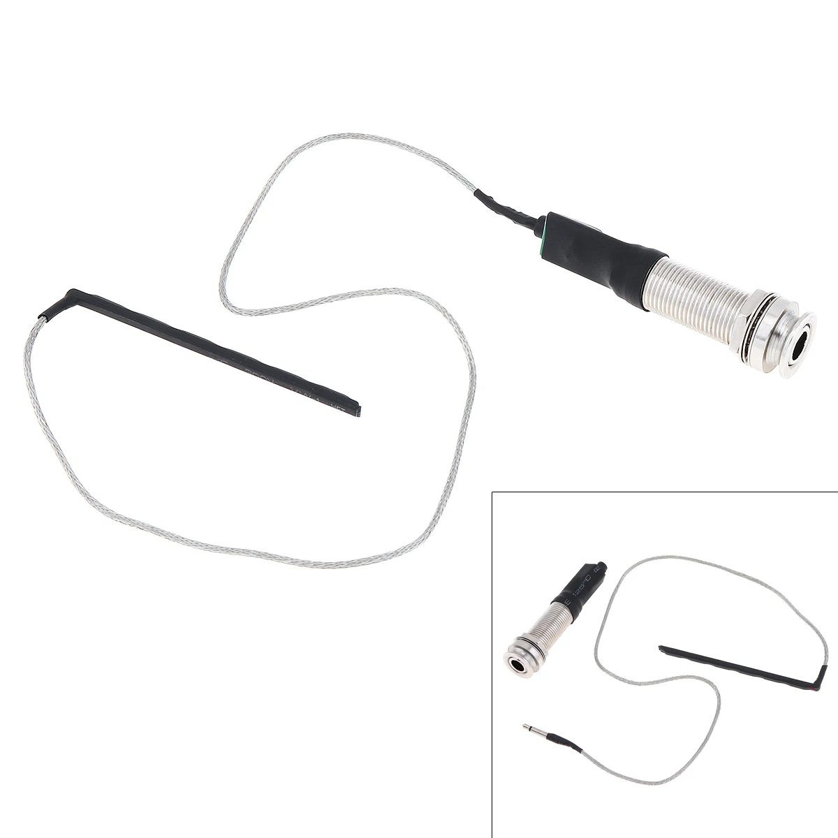 Серебряные медные гитары пассивный пьезовыход Джек пьезопикап 1/4 | Спорт и