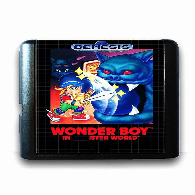 Wonder Boy in Monst World для 16 бит Sega MD игровая карта Mega Drive Genesis US PAL версия